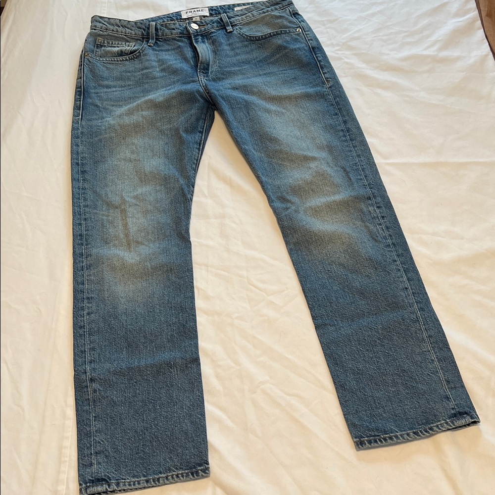 FRAME Denim Le Grand Garcon Jeans Size 28 - Picture 10 of 13